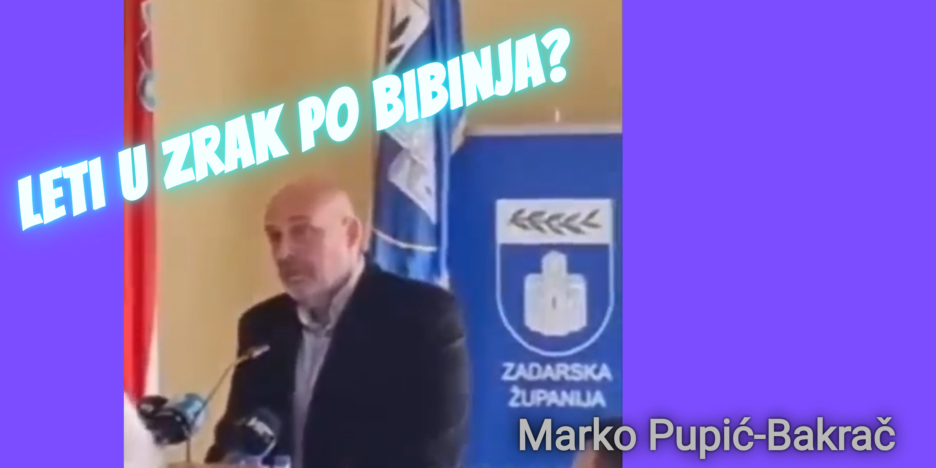 Marko Pupić Bakrač, vijećnik, govori na Sjednici Županijske skupštine Zadarske županije