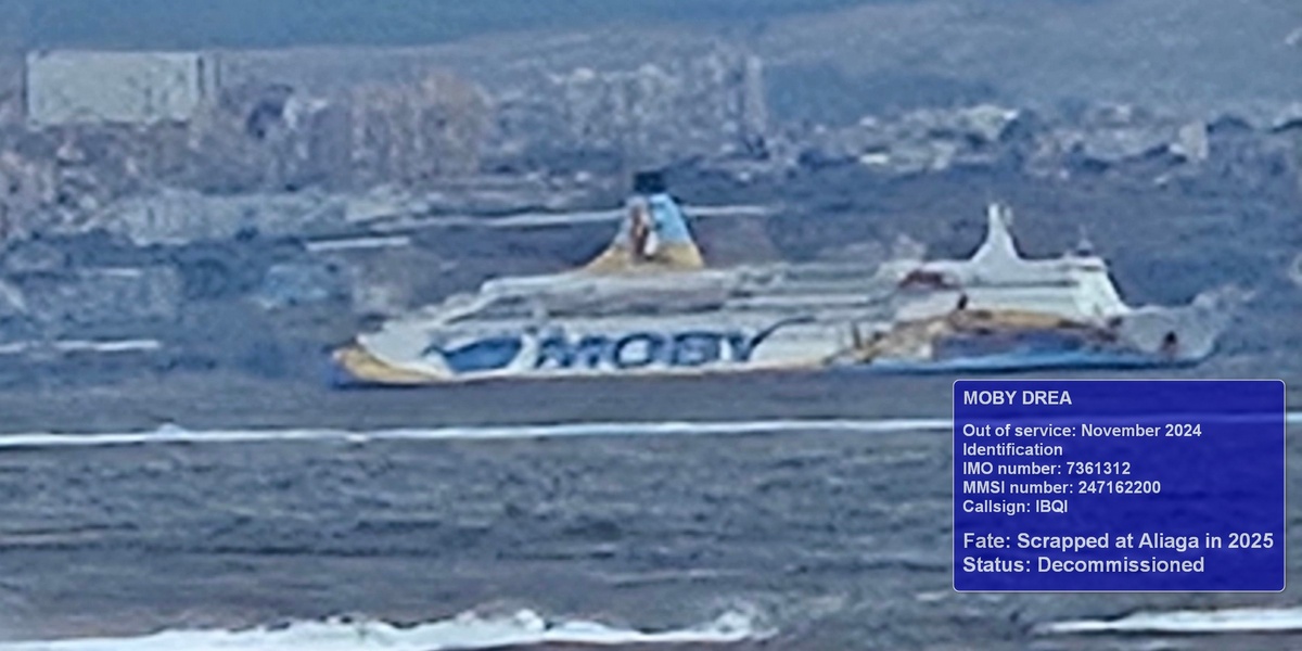 Moby Drea - Scrapped at Aliaga in 2025 - Status: Decommissioned