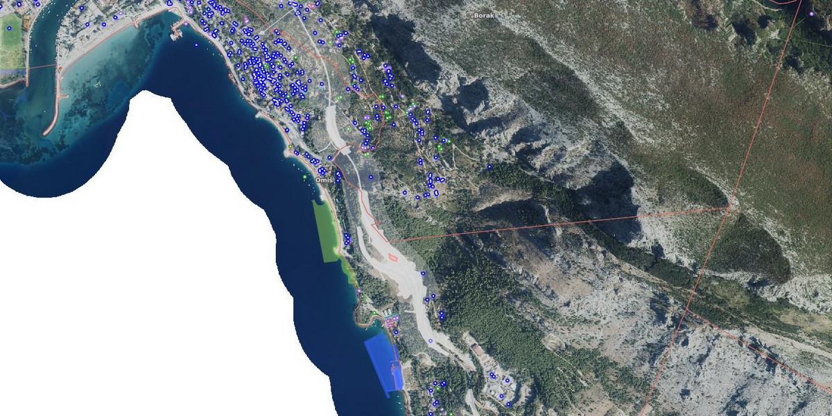 Omiš  - trasa obilaznice 150 m širine - Prosvjed 24.1.2026. godine