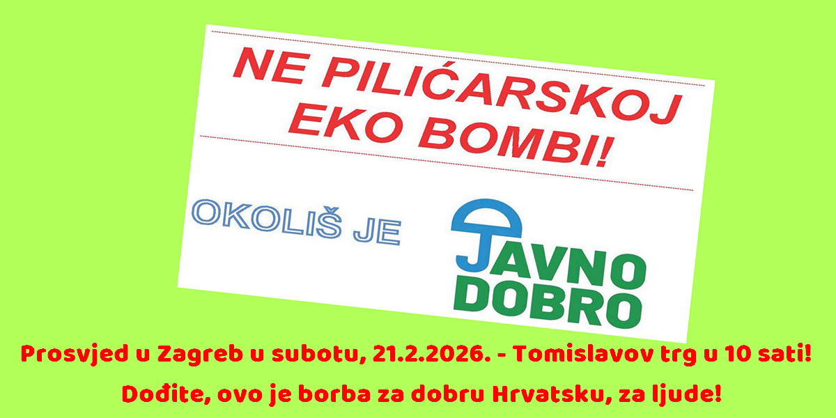 Prosvjed protiv mega farmi - Hrvatski nacionalni prosvjed za ljude-20260221-10sati-Tomislavov trg u Zagrebu